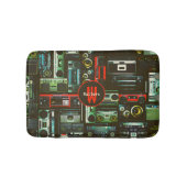 Retro-Boomboxen Badematte (Vorderseite)