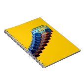 Retro Boomboxes Notizbuch Notizblock (Rechte Seite)