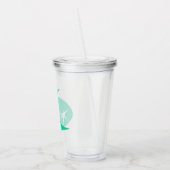 Retro Boomerang Acryltrinkbecher (Links)