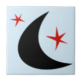 Retro Boomerang Fliese (Vorderseite)