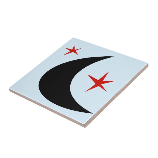 Retro Boomerang Fliese (Seite)