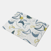 Retro Boomerang! Fußmatte (Schrägansicht)