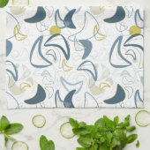 Retro Boomerang! Geschirrtuch (Gefaltet)