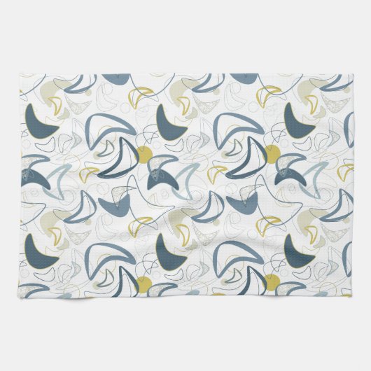 Retro Boomerang! Geschirrtuch (Horizontal)