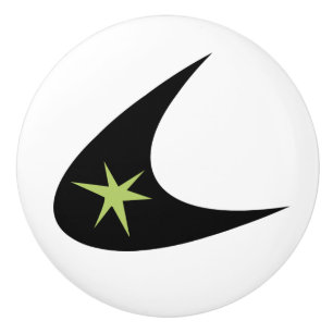 Retro Boomerang Keramikknauf