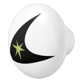 Retro Boomerang Keramikknauf (Rechts)