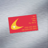 Retro Boomerang Magnetische Visitenkarte (Beispiel)