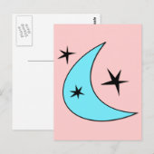 Retro Boomerang Postkarte (Vorne/Hinten)