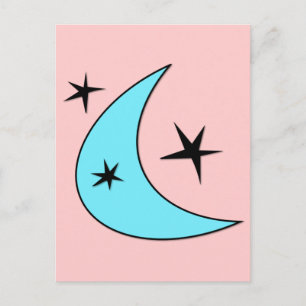 Retro Boomerang Postkarte