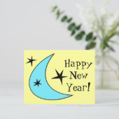Retro Boomerang Stars Postkarte (Stehend Vorderseite)