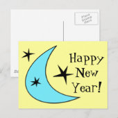 Retro Boomerang Stars Postkarte (Vorne/Hinten)