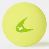 Retro Boomerang Tischtennisball (Rückseite)