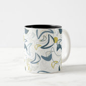 Retro Boomerang! Zweifarbige Tasse (VorderseiteRechts)