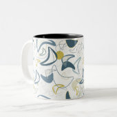 Retro Boomerang! Zweifarbige Tasse (Vorderseite Links)