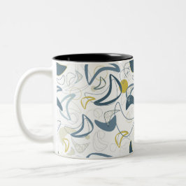 Retro Boomerang! Zweifarbige Tasse