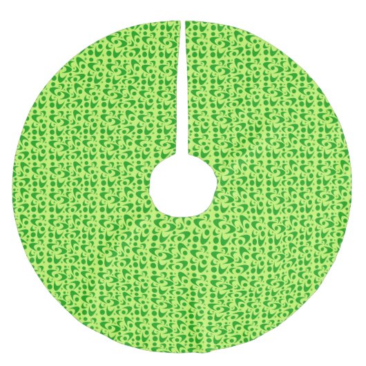 Retro Boomerangs aus dem Mittelalter Polyester Weihnachtsbaumdecke (Vorderseite)