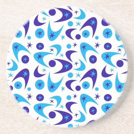 Retro Boomerangs aus dem Mittelalter Sandstein Untersetzer (Vorne)