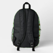 Retro Boomerangs Bedruckter Rucksack (Rückseite)