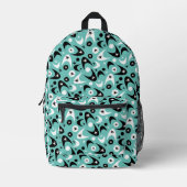 Retro Boomerangs Bedruckter Rucksack (Vorderseite)