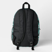 Retro Boomerangs Bedruckter Rucksack (Rückseite)