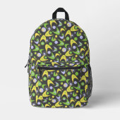Retro Boomerangs Bedruckter Rucksack (Vorderseite)