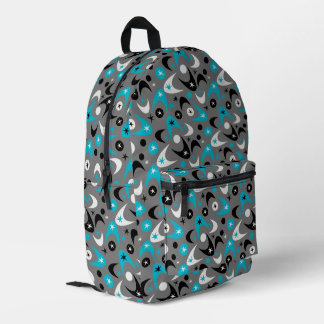 Retro Boomerangs Bedruckter Rucksack