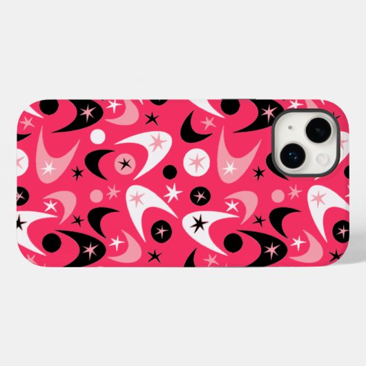 Retro Boomerangs Case-Mate iPhone Hülle (Rückseite (Horizontal))