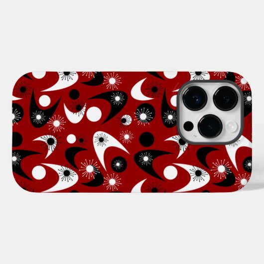 Retro Boomerangs Case-Mate iPhone Hülle (Rückseite (Horizontal))