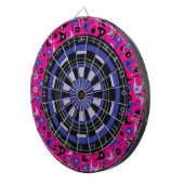 Retro Boomerangs Dartscheibe (Vorderseite rechts)