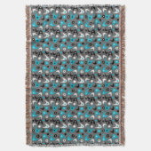 Retro Boomerangs Decke (Vorderseite Vertikal)