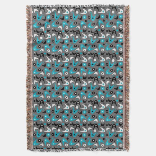 Retro Boomerangs Decke (Vorderseite Vertikal)