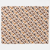 Retro Boomerangs Fleecedecke (Vorderseite (Horizontal))