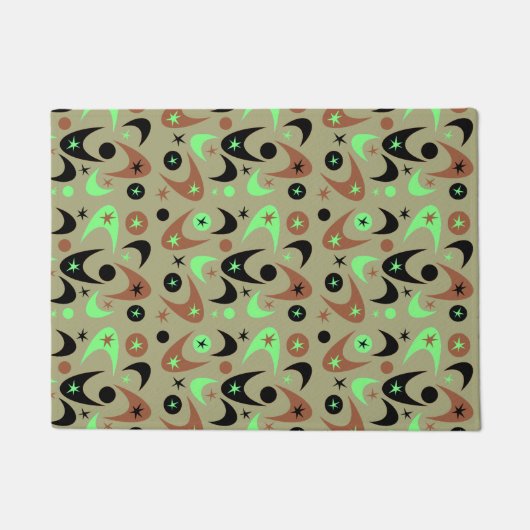 Retro Boomerangs Fußmatte (Vorderseite)