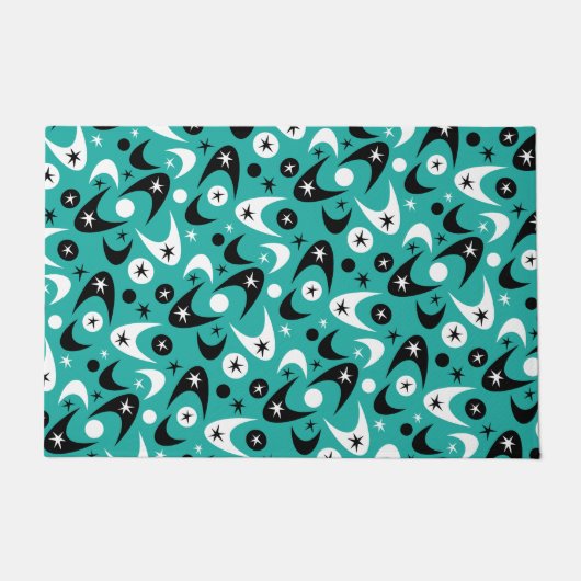 Retro Boomerangs Fußmatte (Vorderseite)