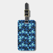 Retro Boomerangs Gepäckanhänger (Vorderseite vertikal)