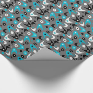Retro Boomerangs Geschenkpapier