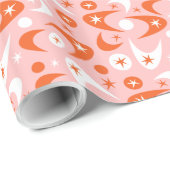 Retro Boomerangs Geschenkpapier (Rolleneckpunkt)