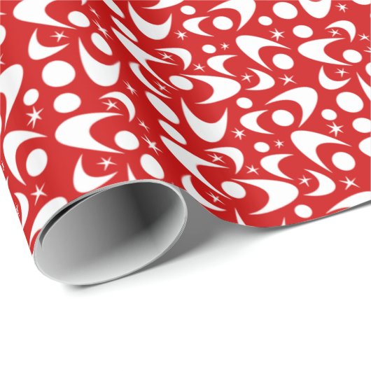 Retro Boomerangs Geschenkpapier (Rolleneckpunkt)