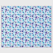 Retro Boomerangs Geschenkpapier (Flach)