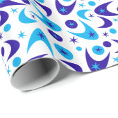 Retro Boomerangs Geschenkpapier (Rolleneckpunkt)