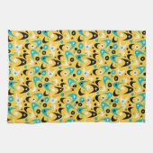 Retro Boomerangs Geschirrtuch (Horizontal)