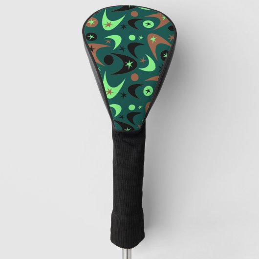 Retro Boomerangs Golf Headcover (Vorderseite)