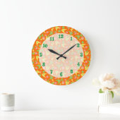 Retro Boomerangs Große Wanduhr (Zuhause)