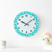 Retro Boomerangs Große Wanduhr (Zuhause)