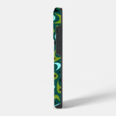 Retro Boomerangs iPhone Hülle (Linke Seite)