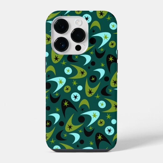 Retro Boomerangs iPhone Hülle (Rückseite)