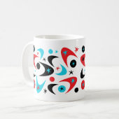 Retro-Boomerangs Kaffeetasse (Vorderseite Links)