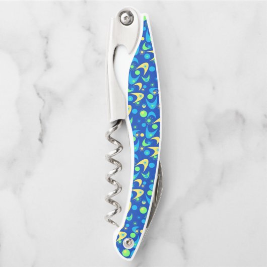 Retro Boomerangs Kellnermesser (Vorderseite)