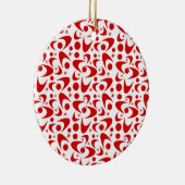 Retro Boomerangs Keramik Ornament (Rechts)