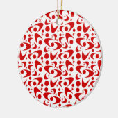 Retro Boomerangs Keramik Ornament (Links)